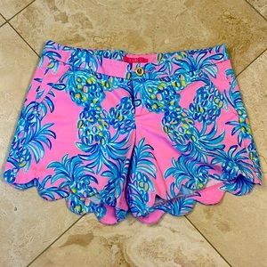 Lilly Pulitzer 5” Buttercup Stretch Short, Size 10 in Pelican Pink Beat The Heat